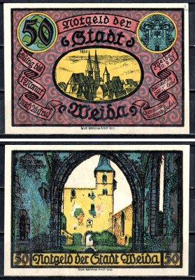 Вайда (Тюрингия) 50 пфеннигов 1921 2193-53-2-1