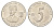 Эквадор 5 сентаво 2003 KM 105 нержавеющая сталь 4697-342