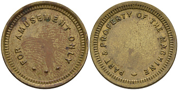 США ЖЕТОН ND КАЗИНО, 21 мм медно-никель 4588-624