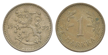 Финляндия 1 марка 1933 KM 30 медно-никель 4647-415