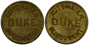 Нидерланды жетон ND Duke Automaten Sliedrecht латунь 4167-432