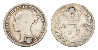 Великобритания 3 пенса 1875 Виктория (1837-1901) KM 730, Spink 3914 серебро 4643-1119
