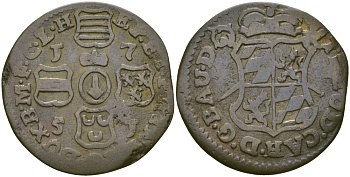 АВСТРИЙСКИЕ НИДЕРЛАНДЫ, ЛЬЕЖ 1 ЛИАРД 1751 KM 155 медь 65-821