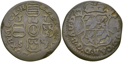 АВСТРИЙСКИЕ НИДЕРЛАНДЫ, ЛЬЕЖ 1 ЛИАРД 1751 KM 155 медь 65-821