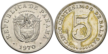 Панама 5 сентесимо 1970  KM 23.2 медно-никель    85-1144
