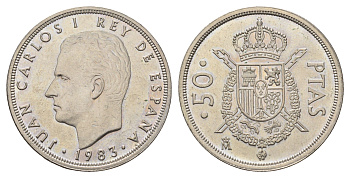 Испания 50 песет 1983 Хуан Карлос I (1975-2014) KM 825 медно-никель UNC 4645-445
