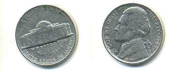 США 5 ЦЕНТОВ 1989 D, ДЖЕФФЕРСОН KM А192 медно-никель 179-742