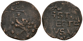 Нидерланды, Стивенсверт 1 дуит ND (1628-1632)  медь 4596-1115