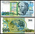 Бразилия 200 крузейро 1990 Pick 229 бумага UNC (пресс) 8588-23-3-2