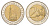 Германия 2 евро 2008 G, Церковь св. Михаила, Гамбург KM 261 биметалл 4693-1012