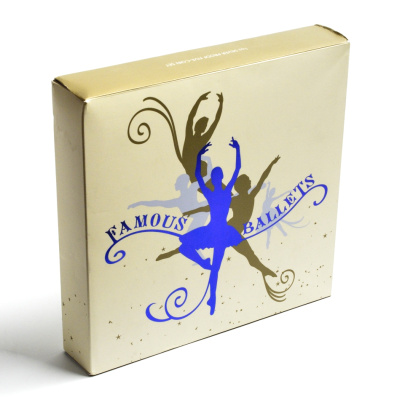 Тувалу набор из 5 монет 2010 звезды мирового балета, в оригинальной коробке, с сертификатом, цветная эмаль KM NEW серебро PROOF 14-01-02-05