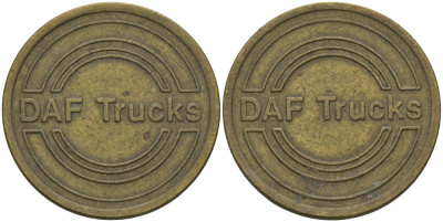 ШВЕЦИЯ ЖЕТОН ND DAF TRUCKS, ДИАМЕТР 23 ММ. латунь 98-916
