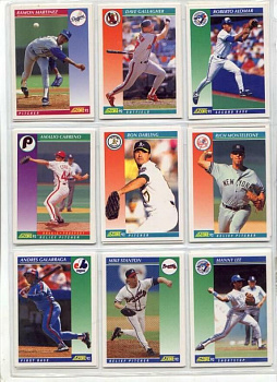 США КАРТОЧКИ БЕЙСБОЛЬНЫЕ 9 штук разных 7501-10