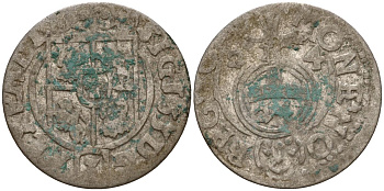 Польша 3 полкера (3 полторака - 1 крейцер) 1624 Сигизмунд III Ваза (1587-1632) Gorecki B.24, KM 41 серебро 4158-959