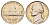 США 5 центов 1964 Джефферсон KM A192 медно-никель UNC 214-368