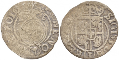 ПОЛЬША 1 ПОЛТОРАК 1626 СИГИЗМУНД III ВАЗА (1607-1632) GUMOWSKI 973 серебро 4532-618