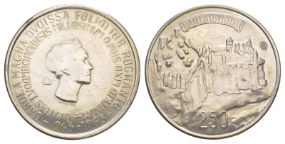 Люксембург 250 франков 1963 1000 лет Люксембургу KM 53 серебро 413-4634