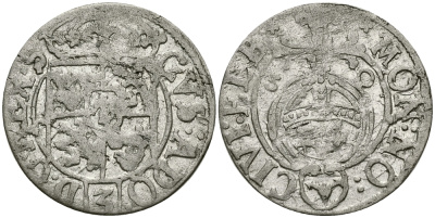 ПОЛЬША ЭЛБИНГ 1/24 ТАЛЕРА 1630 ШВЕДСКИЙ КОРОЛЬ ГУСТАВ АДОЛЬФ KM 11 серебро 540-264