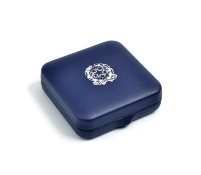 Италия 5 евро 2008 R, 100 лет Анне Маньяни, в оригинальной коробке с сертификатом KM 303 серебро 2-4-2-28