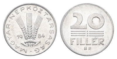 Венгрия 20 филлеров 1984 BP KM 573 алюминий 4665-1234