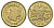 Франция медаль в честь чемпионата Европы 2000 - сборная Франции 2000 Nutella Token - Magic Goal, диаметр 30 мм, вес 5,8 гр 4692-912