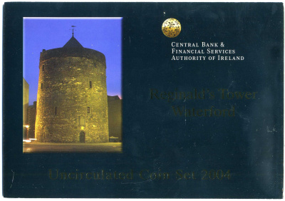 Ирландия евронабор из 8 монет 2004 официальный набор в оригинальном картонном буклете KM MS13 UNC 5-6-2-29