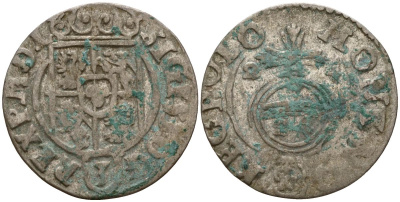 Польша 3 полкера (3 полторака - 1 крейцер) 1624 Сигизмунд III Ваза (1587-1632) Gorecki B.24, KM 41 серебро 4160-143