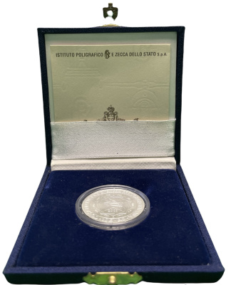 ИТАЛИЯ 10 ЕВРО 2003 ПРЕЗИДЕНТСТВО В ЕС серебро UNC 7-5-4-04