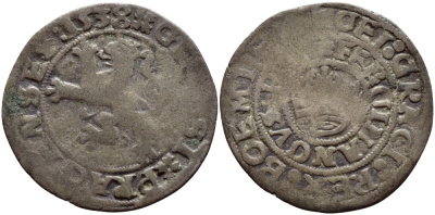 БОГЕМИЯ 1 ГРОШ, ПРАЖСКИЙ 1538 ФЕРДИНАНД I, (1526-1562) серебро 560-1715