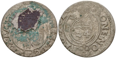 Польша 3 полкера (3 полторака - 1 крейцер) 1624 Сигизмунд III Ваза (1587-1632) Gorecki B.24, KM 41 серебро 4160-133