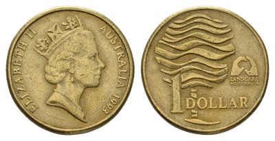 Австралия 1 доллар 1993 Landcare Australia — организация по защите окружающей среды KM 208 алюминиевая бронза 190-323
