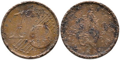 Ирландия 1 евроцент 2002 KM 3082 сталь плакированная медью 100-516