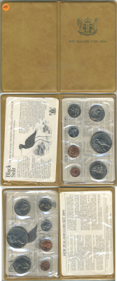 Новая Зеландия годовой набор из 7 монет (1, 2, 5, 10, 20 и 50 центов; 1 доллар) 1985 в оригинальной упаковке KM 31.1, 32.1, 34.1, 36.1, 37.1, 41.1 и 55 UNC 8-2-06-01