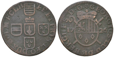 Льеж 1 лиард 1726 KM 134 медь 4615-825