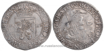 Нидерланды, Утрехт 1 даальдер 1619 Dav. 4836, КМ 14 серебро 00-000-00