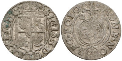 Польша 3 полкера (3 полторака - 1 крейцер) ND (1620-1627) Сигизмунд III Ваза (1587-1632) KM 41 серебро 4158-827