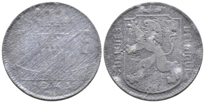 БЕЛЬГИЯ 1 ФРАНК ND BELGIE-BELGIQUE цинк 4364-3456