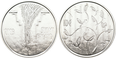 Финляндия 10 евро 2009 200 лет со дня основания сословного собрания. Боргоский сейм KM 173 серебро  PROOF 11-114-41
