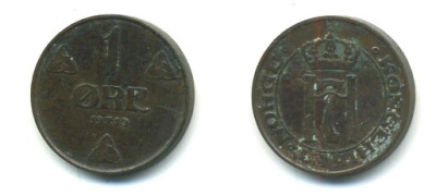 НОРВЕГИЯ 1 ЭРЕ 1910 KM 367 бронза 04-1014