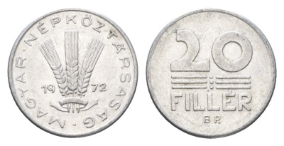 Венгрия 20 филлеров 1972 BP KM 573 алюминий 4665-1111