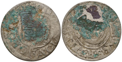 Польша 3 полкера (3 полторака - 1 крейцер) ND (1620-1627) Сигизмунд III Ваза (1587-1632) KM 41 серебро 4158-1065