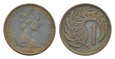 Новая Зеландия 1 цент 1975 KM 31 бронза 4632-115