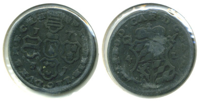 АВСТРИЙСКИЕ НИДЕРЛАНДЫ 4 ЛИАРДА 1751 KM 159 медь 503-421