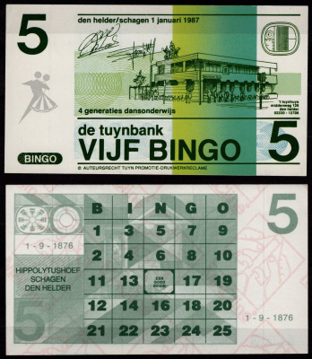 Нидерланды ND лотерейный билет картон 7457-2-2-2