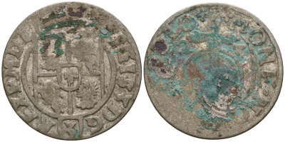 Польша 3 полкера (3 полторака - 1 крейцер) 1624 Сигизмунд III Ваза (1587-1632) Gorecki B.24, KM 41 серебро 4158-937