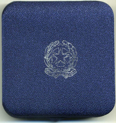 Италия 5 евро 2007 дирижер Артуро Тосканини, в оригинальной коробке, с сертификатом KM 324 серебро UNC 1-4-4-08