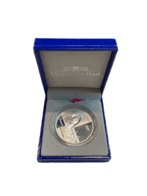 Франция 1 1/2 евро 2003 серия история путешествий, восточный экспресс, в оригинальной коробке KM 2006 серебро  PROOF  3-4-6-05