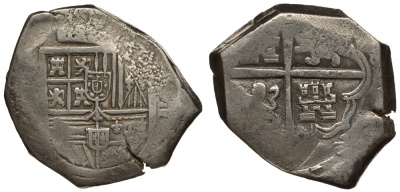 Испания 8 реалов 1620-е Севилья КМ 80 серебро 00-815-69