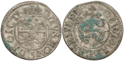 Польша 3 полкера (3 полторака - 1 крейцер) 1623 Сигизмунд III Ваза (1587-1632) Gorecki B.23, KM 41 серебро 4158-935