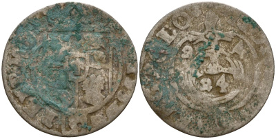 Польша 3 полкера (3 полторака - 1 крейцер) 1624 Сигизмунд III Ваза (1587-1632) Gorecki B.24, KM 41 серебро 4160-135